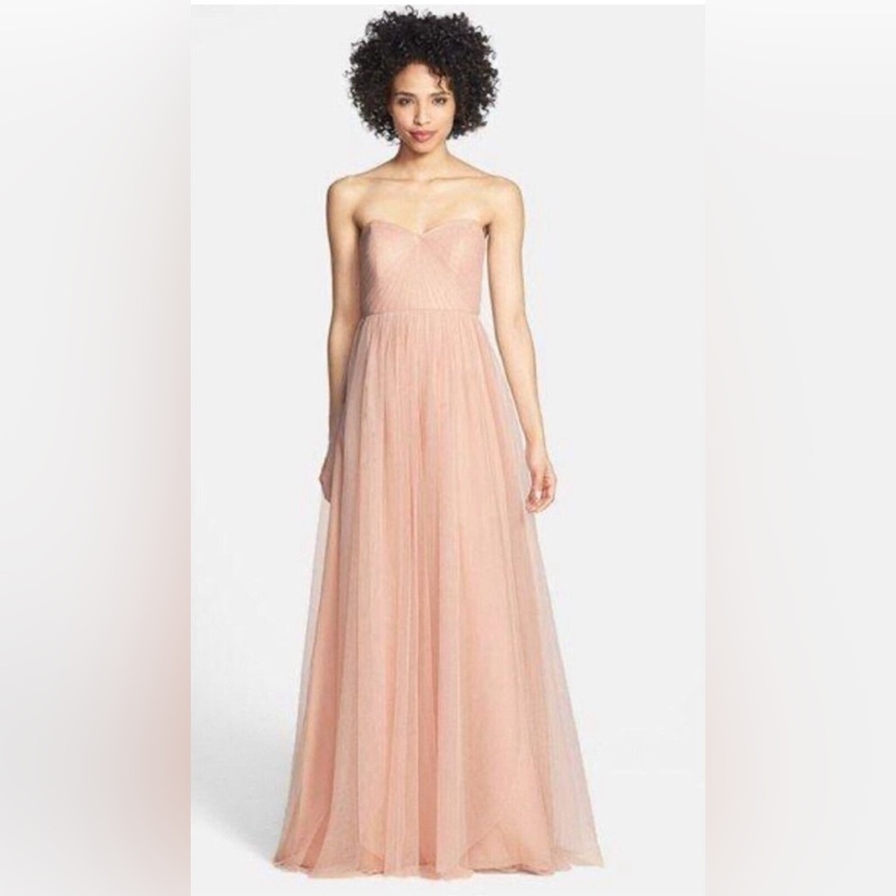 Jenny Yoo Strapless Blush Gown